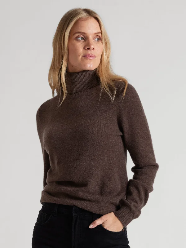 Lounge Knit TopsCashmere sweater "Hedda" - dark brown