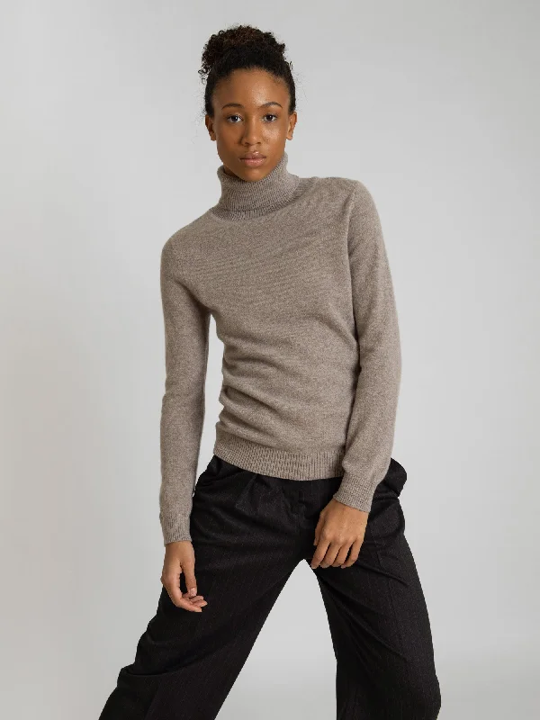 Luxury Knit TopsCashmere sweater "Hedda" - toast