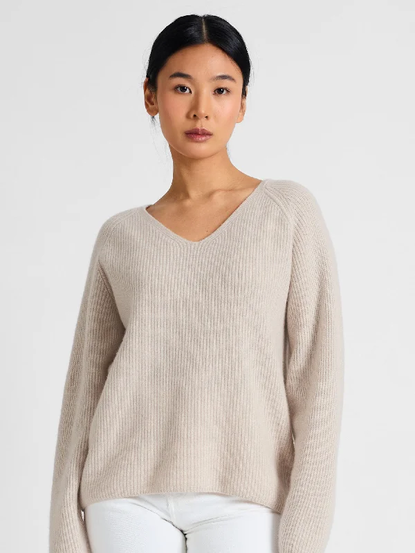 Performance Knit TopsCashmere sweater "Maya" - cream