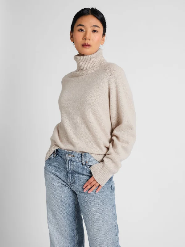 Yoga Knit TopsCashmere sweater "Milano" - cream