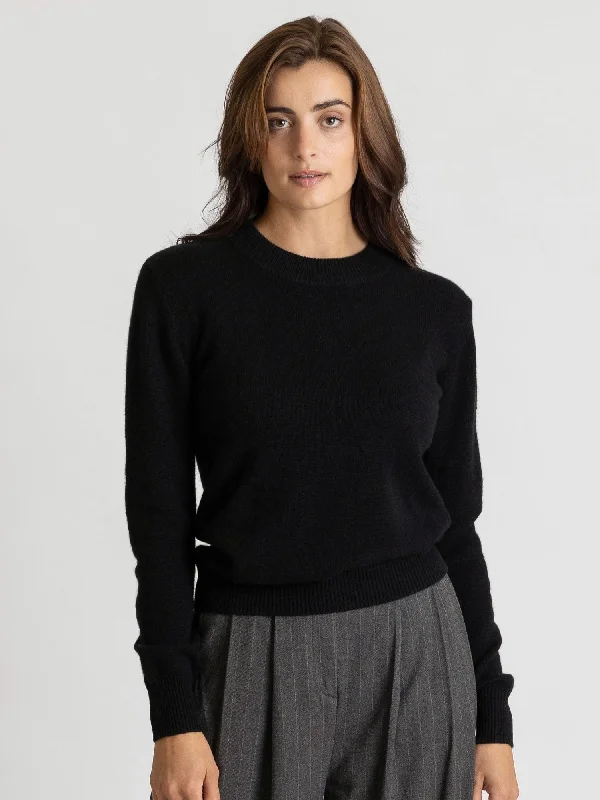 Cultural Knit TopsCashmere sweater "Sofia long" - black