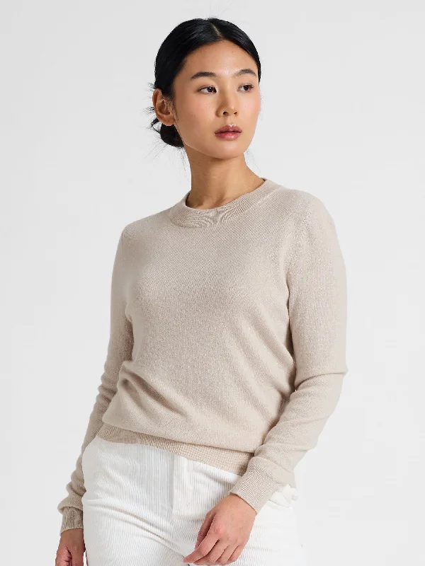 Outdoor Knit TopsCashmere sweater "Thora" - cream