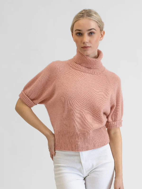 Artist Knit TopsCashmere sweater "Una" - peachy pink