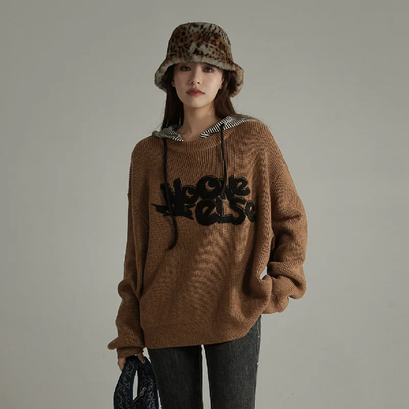 Turtleneck Knit TopsBoyfriend Round Neck Loose Sweater