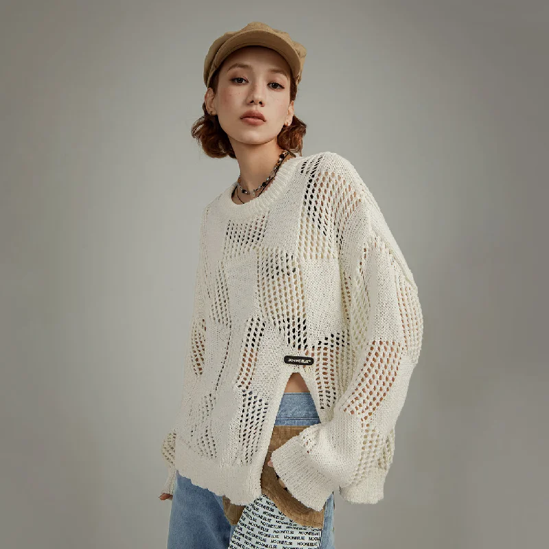 Limited Edition Knit TopsKnitted Design Slit Sweater