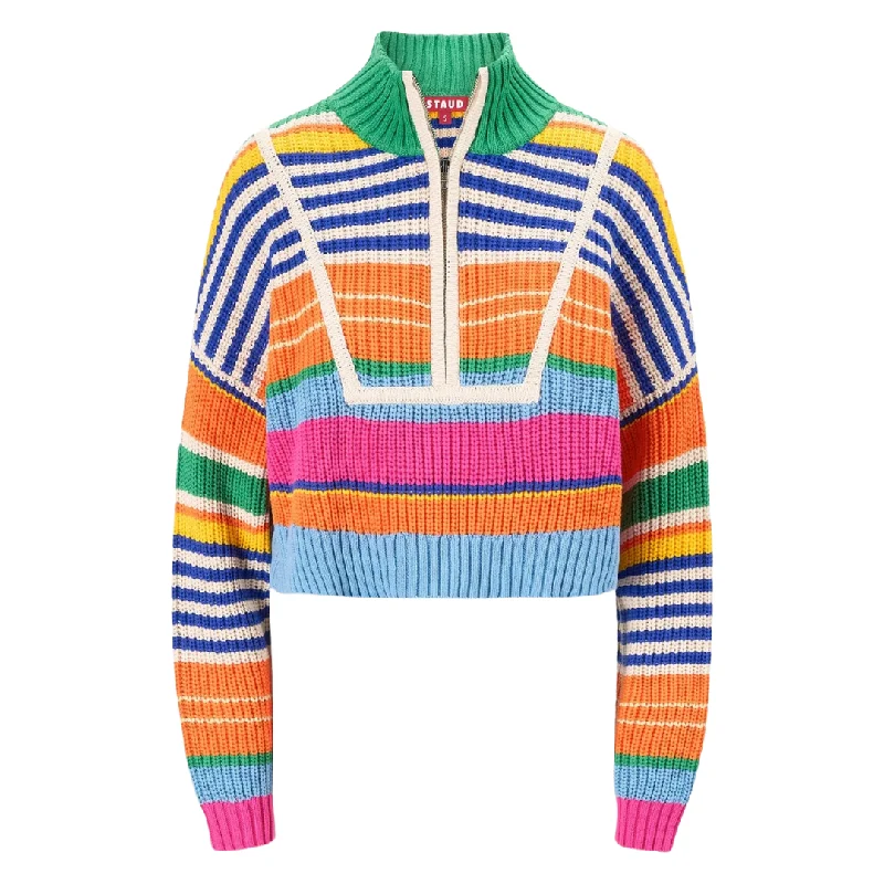 Lace Knit TopsMulti Stripe Hampton Sweater