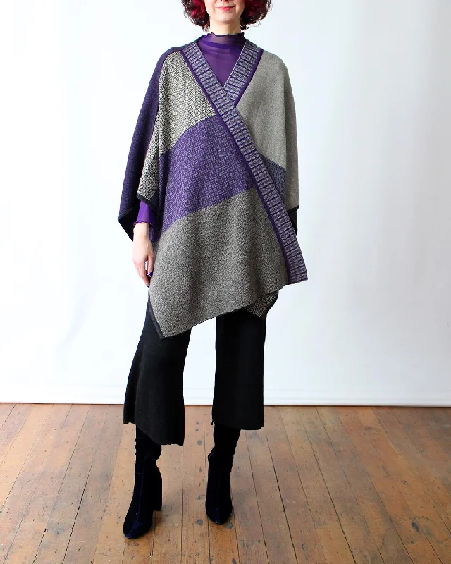 Wool Knit TopsPique Collage Baby Alpaca Cape