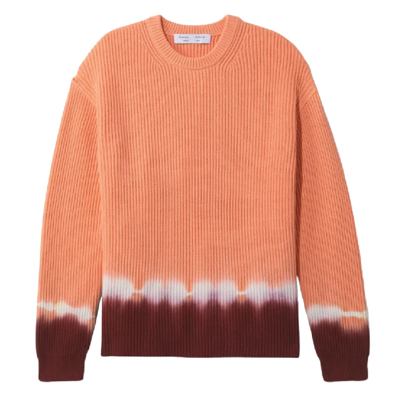 Camping Knit TopsSalmon Dip Dye Sweater